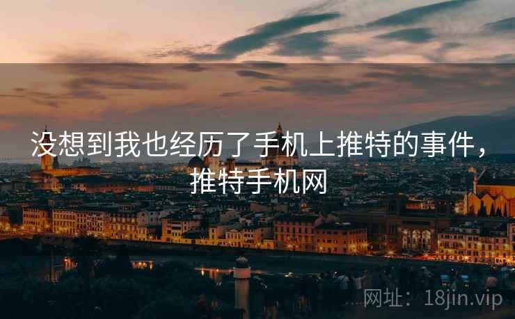 没想到我也经历了手机上推特的事件，推特手机网