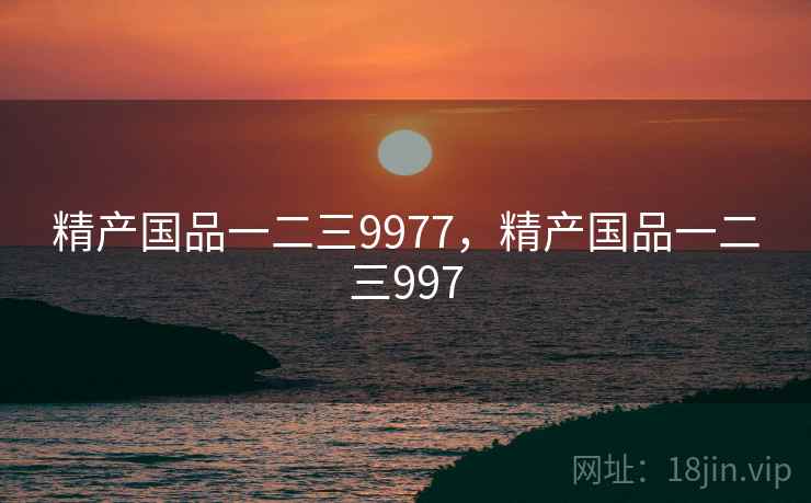 精产国品一二三9977,精产国品一二三997