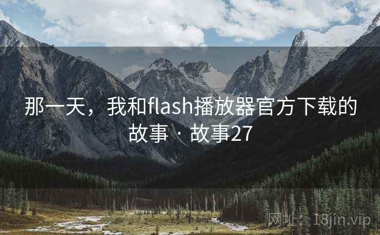 那一天,我和flash播放器官方下载的故事 · 故事27